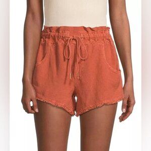 Young Fabulous & Broke (YFB) Izzy Shorts - Dark Orange - size Small